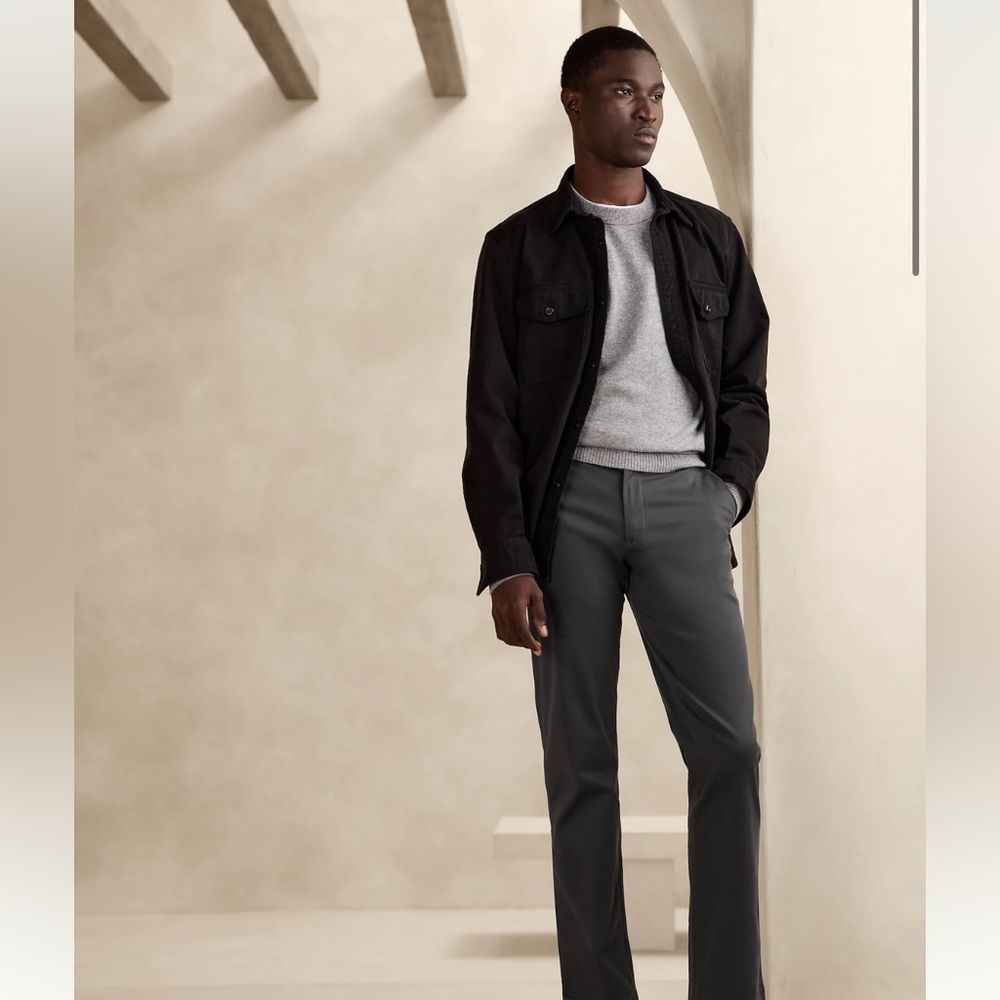 Banana Republic Chinos -Emerson grey 100% cotton sz 34/32